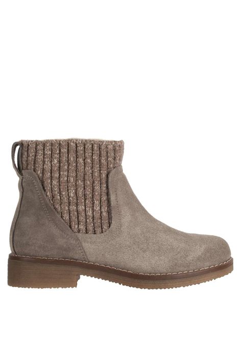 Botin Cuero Aplicación Lana 4fb11222-0