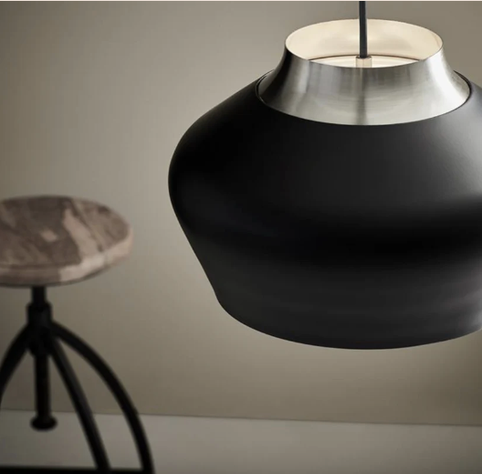 LAMPARA COLGANTE METALICA NEGRA E27 1X60W-3