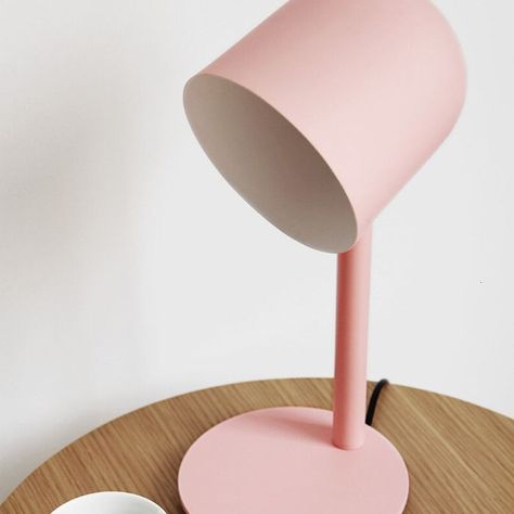 LÁMPARA NÓRDICA SOBREMESA ROSA E27 1X40W-1