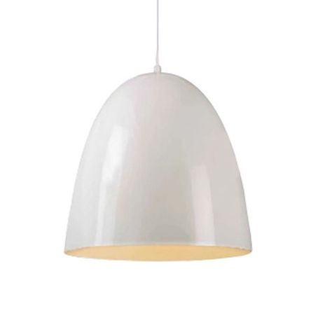 LÁMPARA COLGANTE BLANCA E27 1X60W-0
