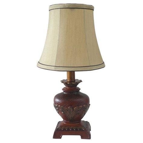 LÁMPARA SOBREMESA CLASICA ROJO ENVEJECIDA E14 1X60W-0