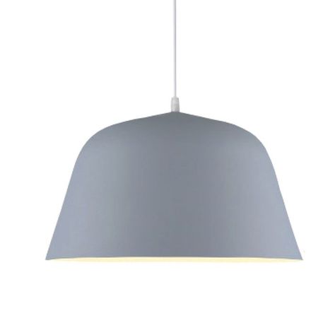 LÁMPARA COLGANTE NÓRDICA GRIS E27 1X60W-0