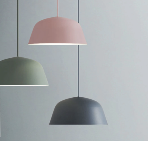 LÁMPARA COLGANTE NÓRDICA GRIS E27 1X60W-2