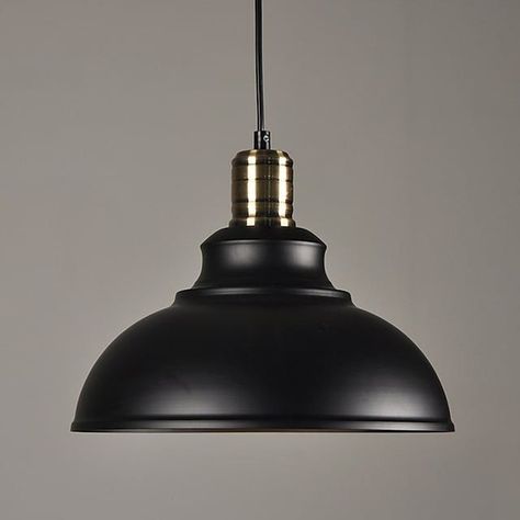 LAMPARA DE COLGAR VINTAGE NEGRA E27 1X60W-1