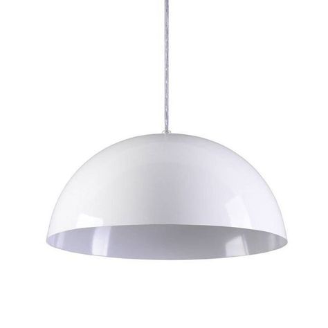LAMPARA COLGANTE BLANCA E27 1X60W-0