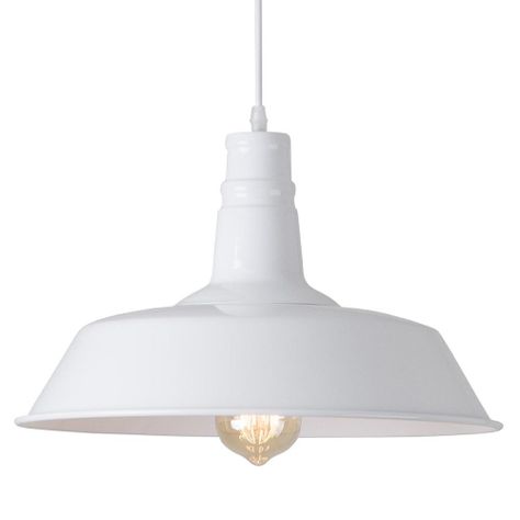 LAMPARA DE COLGAR VINTAGE BLANCA E27 1X60W-0