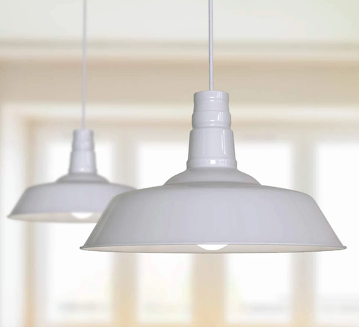 LAMPARA DE COLGAR VINTAGE BLANCA E27 1X60W-1