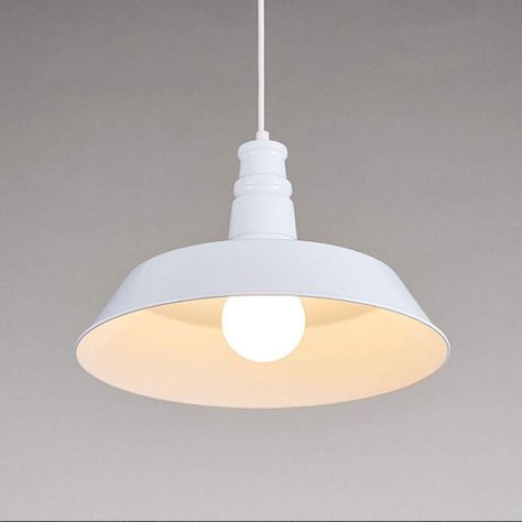 LAMPARA DE COLGAR VINTAGE BLANCA E27 1X60W-2