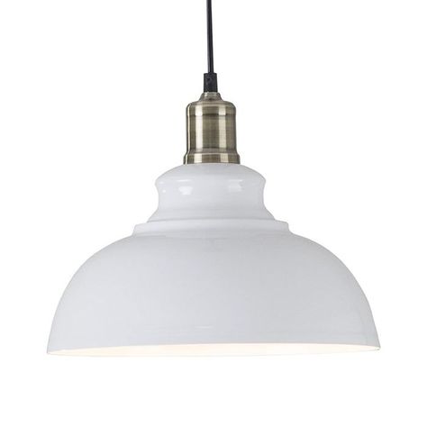 LAMPARA COLGANTE BLANCA E27 1X60W-0