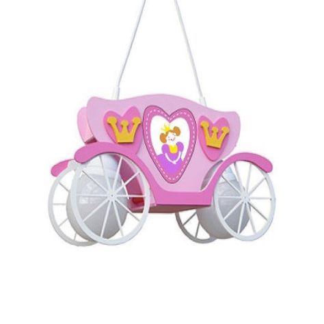 LÁMPARA COLGANTE CARROZA PRINCESA E27 2X40W-0