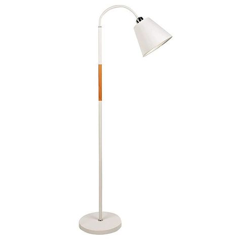 LAMPARA DE PIE BLANCA E27 1X60W-0