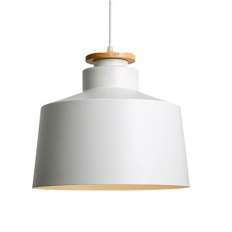 LÁMPARA COLGANTE NÓRDICA BLANCA E27 1X60W-0