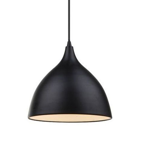 LAMPARA COLGANTE NEGRA E27 1X60W-0