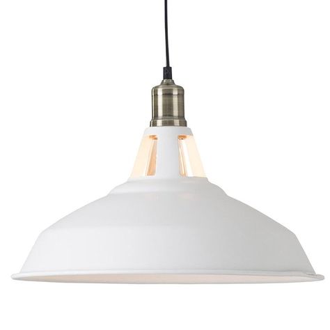 LAMPARA COLGANTE BLANCA E27 1X60W-0