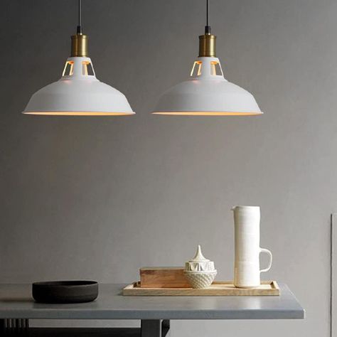 LAMPARA COLGANTE BLANCA E27 1X60W-2