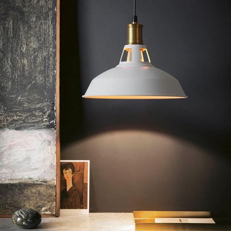 LAMPARA COLGANTE BLANCA E27 1X60W-3