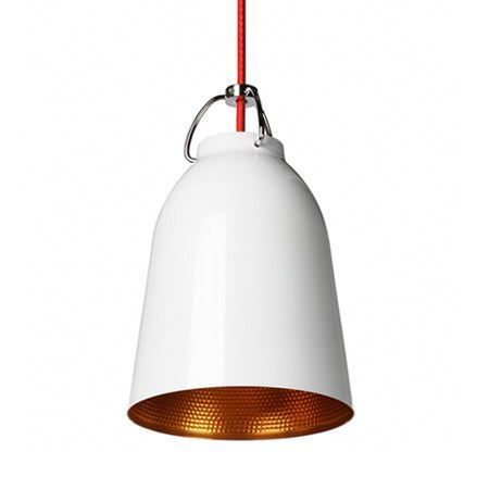 LÁMPARA COLGANTE METÁLICA BLANCA E27 1X60W-0