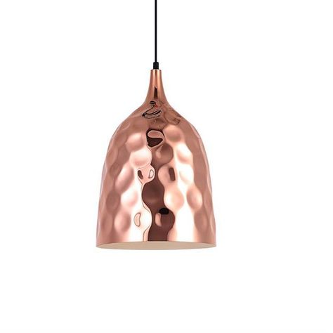 LAMPARA COLGANTE CAMPANA COPPER E27 1X60W-0