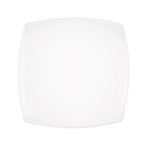SET DE 12 PLATOS DE PORCELANA CUADRADOS BLANCOS 31 CM STAR-0