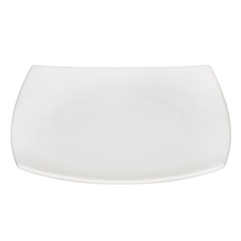 SET DE 12 PLATOS DE PORCELANA CUADRADOS BLANCOS 31 CM STAR-1
