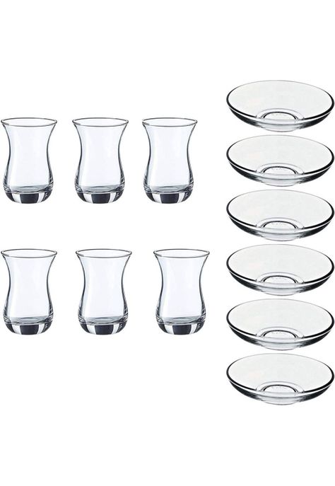  Taza Te Glass Con Su Platillo 165 Ml-1