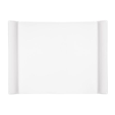 SET DE 12 PLATOS TIPO  BANDEJA SUSHI DE PORCELANA BLANCOS 28 CM STAR-0