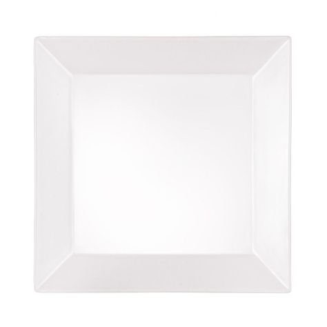 PLATO BAJO CUADRADO BLANCO 27 CM STAR-0