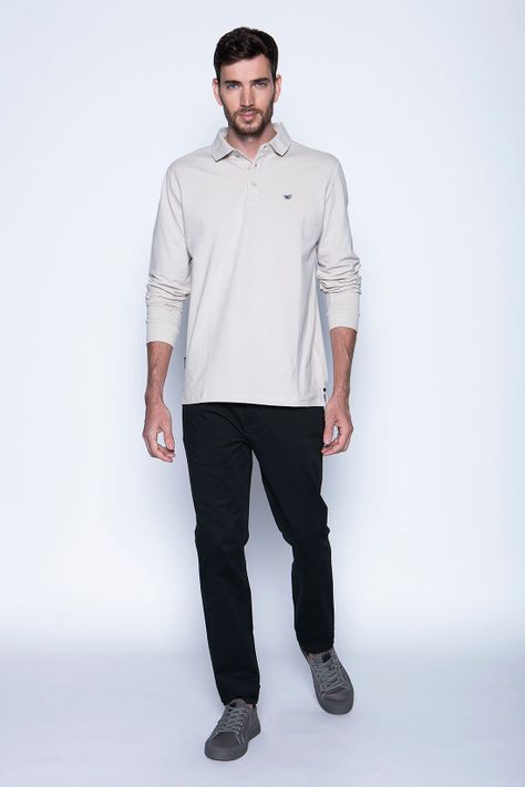 Polera Polo Ml Sand-3