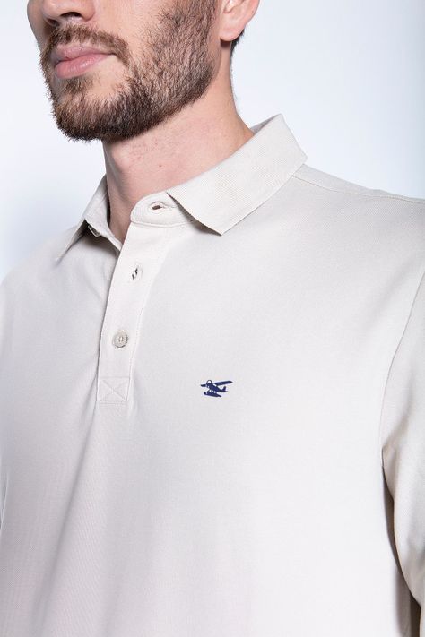 Polera Polo Ml Sand-4