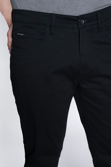 Pantalón Negro Five Pocket-2