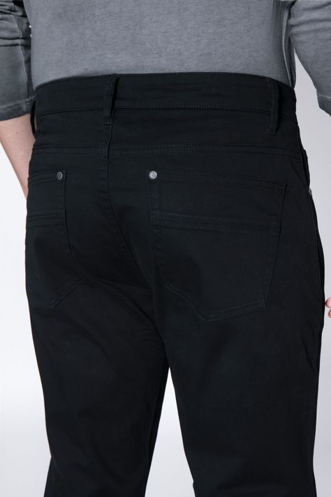 Pantalón Negro Five Pocket-4