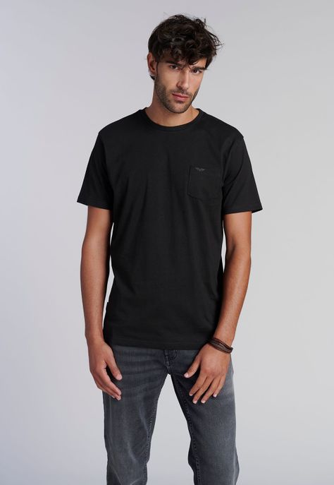 Polera Bolsillo Houston Black-0