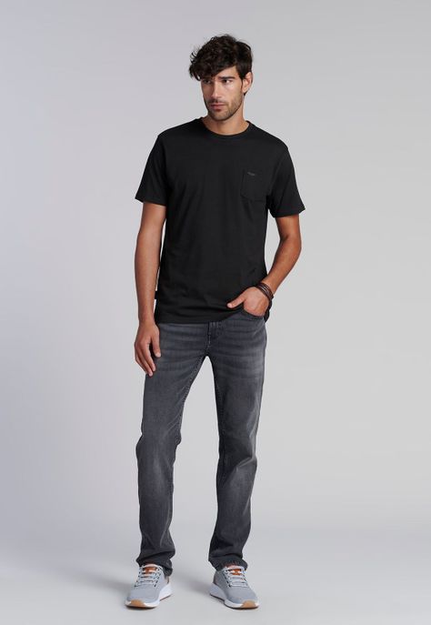 Polera Bolsillo Houston Black-1