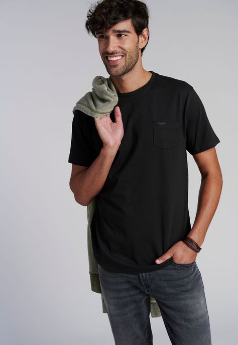 Polera Bolsillo Houston Black-4