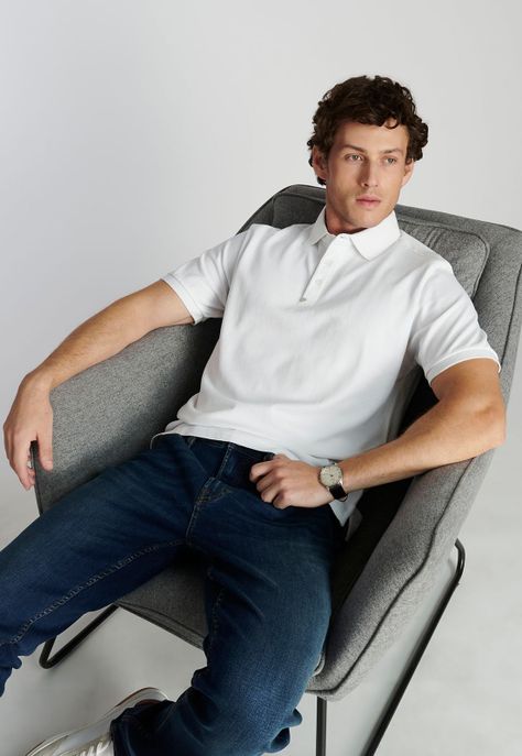 Polera Polo Roma Heritage White-4