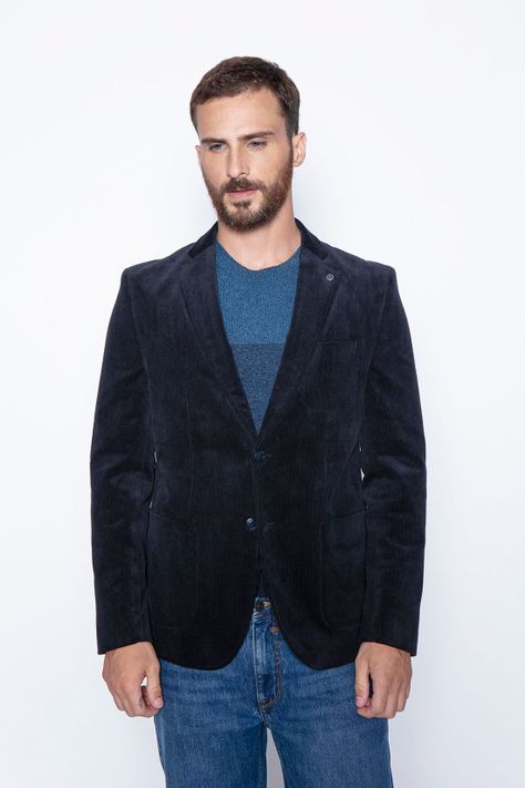 Blazer Corduroy Sport Fj Navy-0
