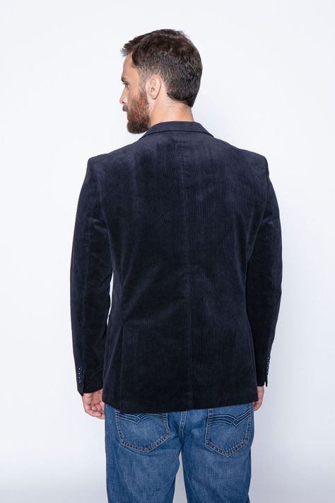 Blazer Corduroy Sport Fj Navy-1