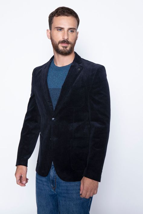 Blazer Corduroy Sport Fj Navy-2