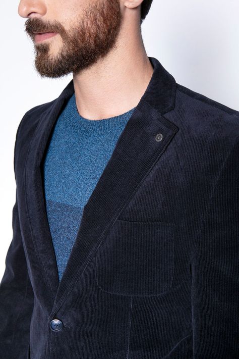 Blazer Corduroy Sport Fj Navy-4