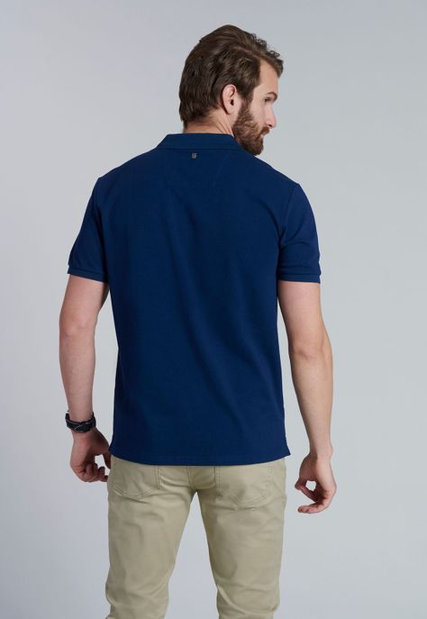 Polera V Neck Polo Delaware Navy-3