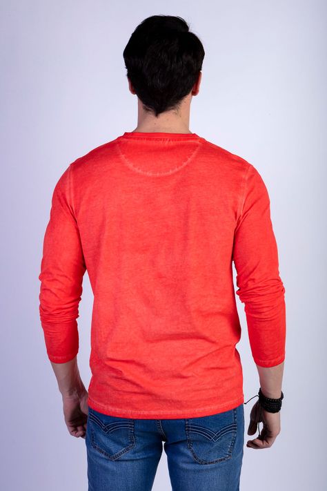 Polera Básica Manga Larga Lavada Michigan-1