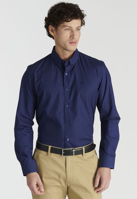 Camisa Oscar Business Navy-0