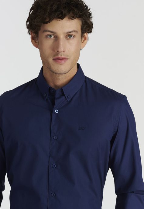 Camisa Oscar Business Navy-2