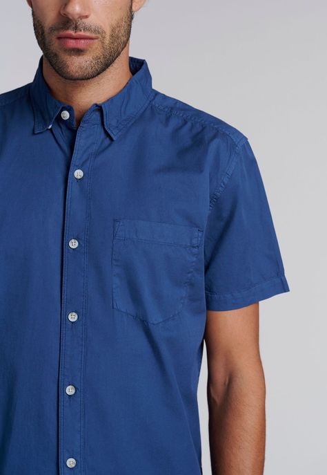 Camisa Garment Dyed Fj Indigo-2
