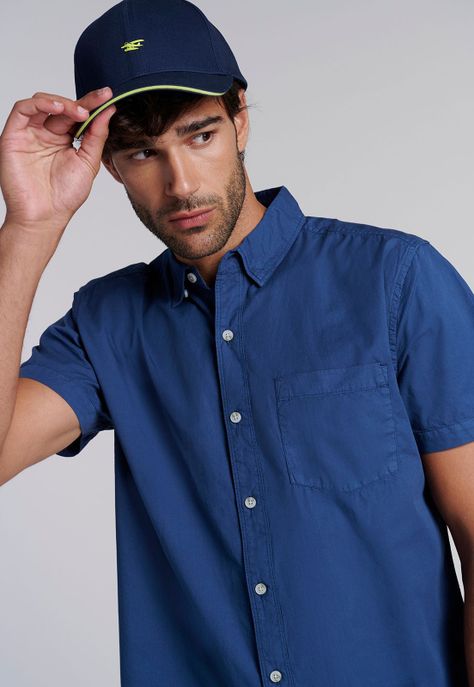 Camisa Garment Dyed Fj Indigo-4