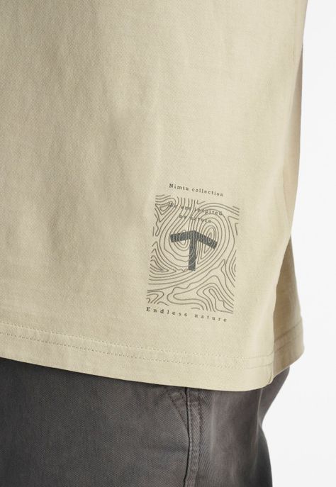 Polera Geo Casual Sand-4