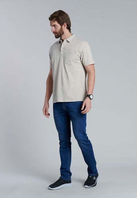 Polera Polo Orlando Sand-1