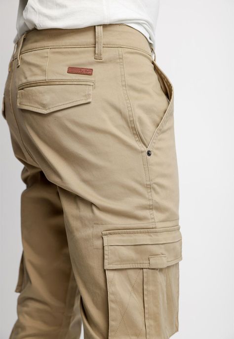 Pantalón Clásico Cargo F Beige-2