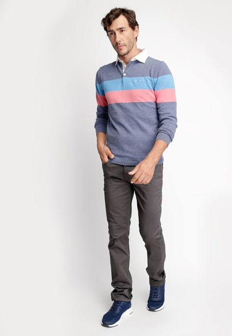 Polera Polo Tennessee Blue Melange-3