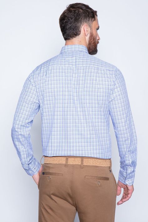 Camisa Checkered Madison Sm Navy-1